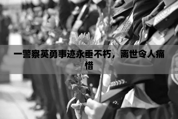 一警察英勇事迹永垂不朽,离世令人痛惜