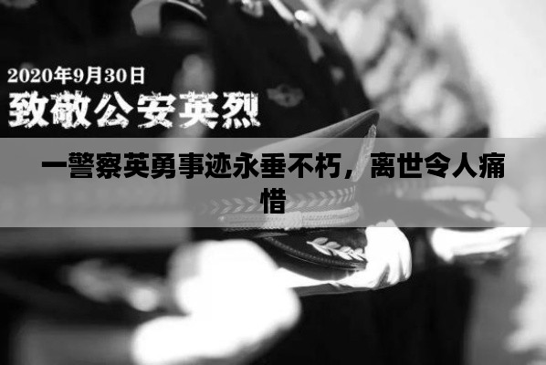 一警察英勇事迹永垂不朽,离世令人痛惜